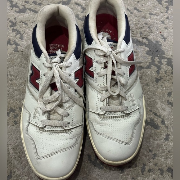 New Balance 550x ALDMen's Red and Navy Sneakers M8